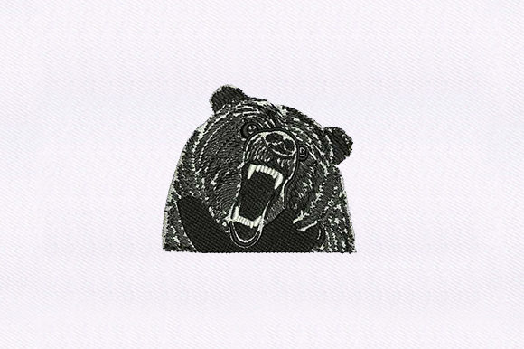 Reviewing Black Bear Face for Commercial Embroidery