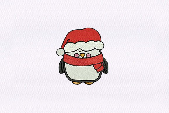 Reviewing Penguin with Santa Hat for Holiday Projects