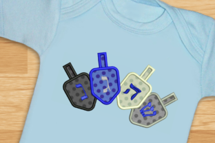 Reviewing the 4 Hanukkah Dreidels Applique for Holiday Projects