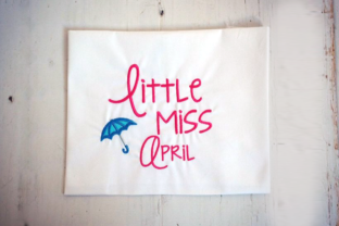 Reviewing the Little Miss April Umbrella Applique
